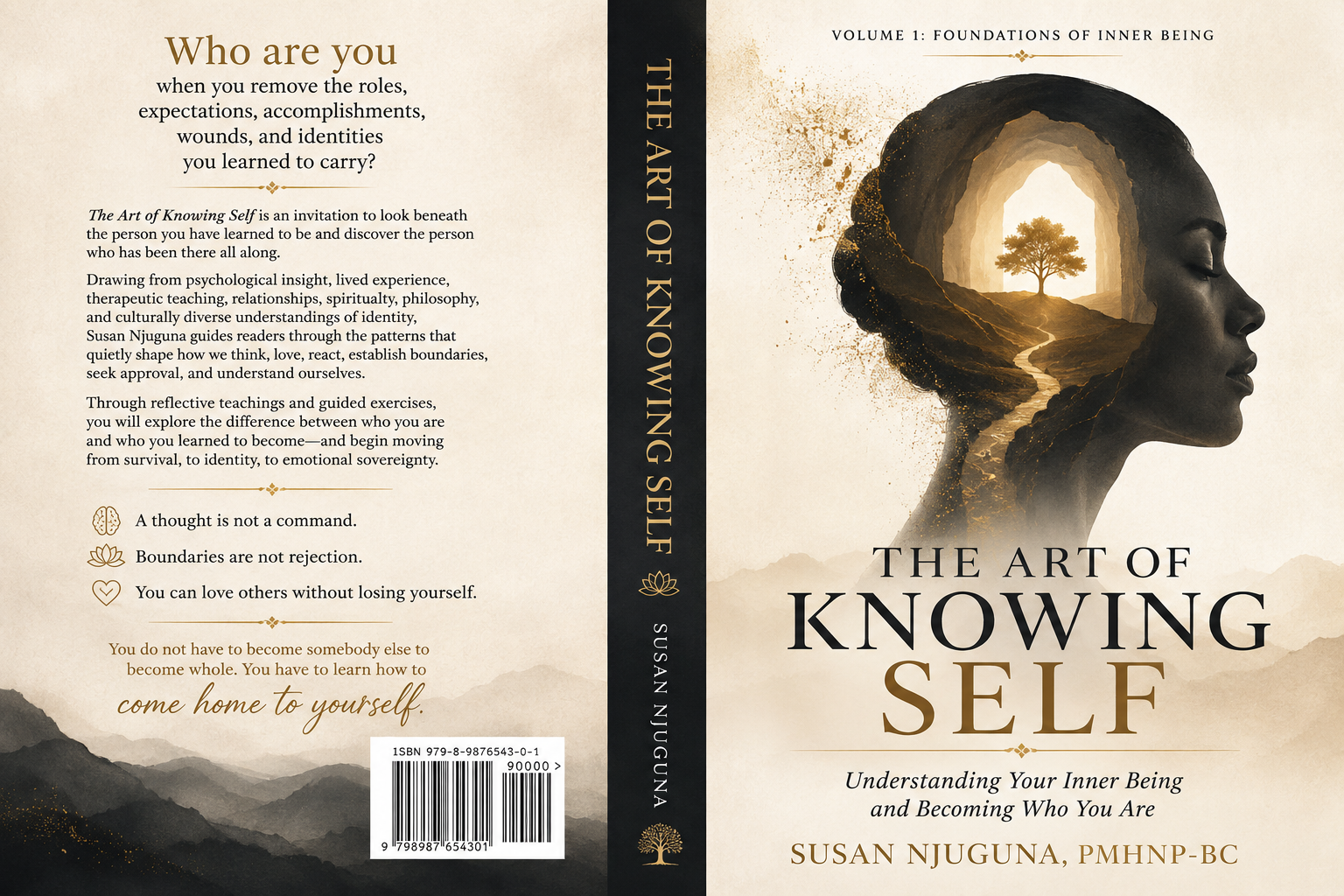 The Art of Knowing Self by Susan Njuguna, PMHNP-BC — complete book cover